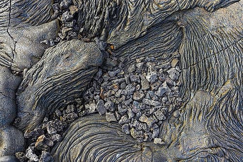 Recent Pahoehoe lava flow-Sullivan Bay-Santiago Island-Galapagos Islands-Ecuador Coastal Print